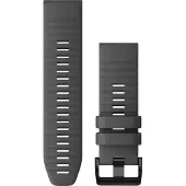 Garmin QuickFit 26 -silikoniranneke, tummanharmaa