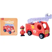 Hape The Roaring Fire Truck With Sound - Red - ONE SIZE