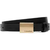 Calvin Klein Titlecase Plaque Belt 20Mm - Black - 95
