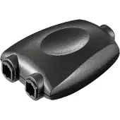 Goobay AV adapter Toslink digital audio splitter 1 to 2 black - Color Version Black