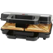 ProfiCook 501315 Voileipägrilli, Ruostumaton teräs, 900 W, 2 viipaletta