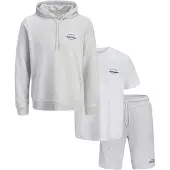 Jack & Jones Juoksupuku 'JJBRANDON' laivastonsininen / musta / valkoinen / meleerattu valkoinen