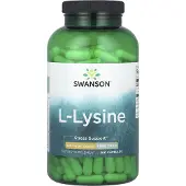 Swanson Health L-Lysiini, 500 mg vapaassa muodossa - 300 kapselia