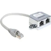 DeLOCK 65441, 0,15 m, RJ-45, 2 x RJ-45, Harmaa