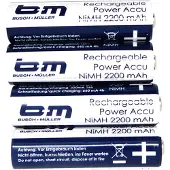 Busch&Muller 2100mah Ladattava Paristo
