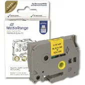 MediaRange MRBTZ621, Musta keltaisella, TZ/TZe, Brother, P-Touch 1000, 1010, 1080, 1090, 1260VP, 1280, 1280DT, 1290, 1750, 1830VP, 18R, 2030VP, 2100VP