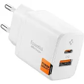 Spigen Essential EE202EU 2-porttinen seinälaturi 20W - Valkoinen