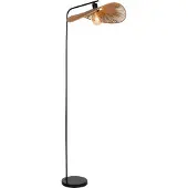 Eglo SIRUELA FLOOR H1600 E27 MUSTA/LUONNONVÄRINEN FSC