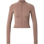 Aim'n Shape Seamless Zip Jacket - Brown - S