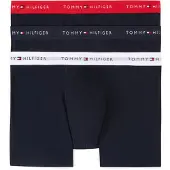 Tommy Hilfiger Underwear Bokserishortsit 'Essentials' punainen / musta / valkoinen