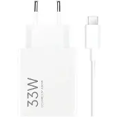Xiaomi 33W USB-A matkalaturi USB-C-kaapelilla MDY-16-EF - Valkoinen