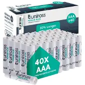 Uniross Multipakke Power Plus Alkaline AAA (40 Pack)
