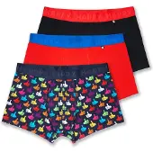 Happy socks 3-Pack Thumbs Up Short Boxers - Red - XL