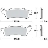 TRW sinterijarrupalat taakse honda st 1300 abs 2002-2013 ym. (mcb693sh)