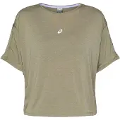 Asics Nagino Run Top Short-Sleeve Green Women’s T-shirt, Size M