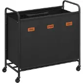 Songmics Vaateloot, RLS210B01, 69x40x91 cm, Musta, Pesukorv, RLS210B01, 69 x 40 x 91 cm, Must