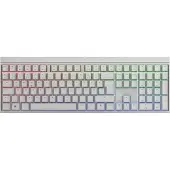Cherry MX 2.0S, Langallinen, USB, Mekaaninen, QWERTZ, RGB LED, Valkoinen (G80-3821LJBDE-0)