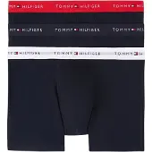 Tommy Hilfiger Underwear Bokserishortsit 'Essentials' punainen / musta / valkoinen