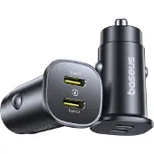 Baseus GoTrip 30W Dual USB-C autolaturi - musta