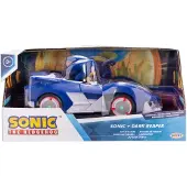 Jakks pacific SONIC Hahmo ja pull-back-auto, 6,5 cm