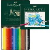 Faber-Castell Albrecht Dürer -akvarellikynät peltirasiassa, 24 väriä