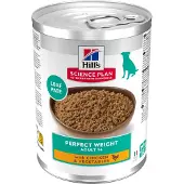 Hill's Pet Nutrition 24x363g Adult 1+ Perfect Weight kana&vihannekset koiran märkäruoka