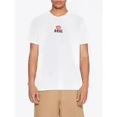 Diesel T-Just -Small-New D Logo Maglietta - White - S
