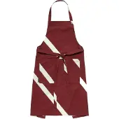 Marimekko Basso Apron - Burgundy - L:84CM