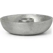 Ferm Living - Bowl Kynttilänjalka Single Alumiinit