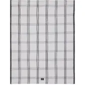 Lexington Checked Linen/Cotton Kitchen Towel - White - 50X70
