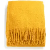 Stackelbergs Mohair Huopa 130x170 Cm Mustard - Huovat & Peitteet Villa Sinapinkeltainen - 4002