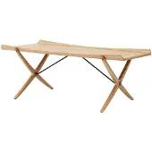 &tradition X HM13 sohvapöytä 61x120 cm Lacquered oak-walnut inserts