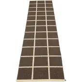 Pappelina , Kudottu Matto Criss Dark Brown 70x300 cm
