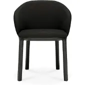 Ethnicraft Unda tuoli Musta lakattu tammi-charcoal