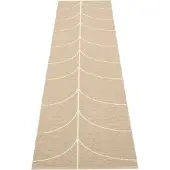 Pappelina Kudottu Matto Leif Light Nougat 70x270 cm