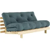 Karup Roots-futonsohva petrol blue/mänty l 160 cm