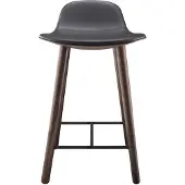 Please wait to be seated - Abalone Stool H65 Smoked Oak/Black