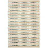 Chhatwal & Jonsson Ladakh villamatto Off white-l. beige-heaven blue, 180x270 cm