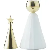 Klong - Soprano Kynttilänjalka 20 cm Valkoinen/Messinki