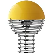 Verpan Design-pöytävalaisin Wire, himmennettävä, Kromi/hopea, Olohuone/ruokailutila, Ruostumaton teräs, Design