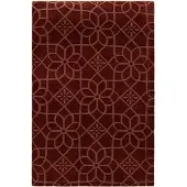 Decotique Juliette Päiväpeite 260x260 Cm - Päiväpeitot Chenillekangas Tummanpunainen - 422875