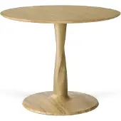 Ethnicraft Torsion Pöytä Ø90x69 Cm - Ruokapöydät & Baaripöydät Tammi - 50036