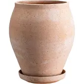 Bergs Potter Delphi ruukku aluslautasella 2 osaa Rosa, Ø22 cm, korkea