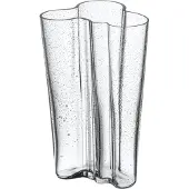 Iittala Alvar Aalto vaasi 200 mm Kuplalasi läpinäkyvä, juhlavuoden painos