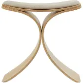 Gejst Luno Stool Oak/ Beige Textile - 45X48X28