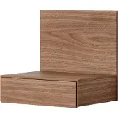 New Works - Tana Wall Mounted Nightstand Walnut