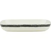 Marimekko Siirtolapuutarha lautanen 18 x 25 cm Black-white