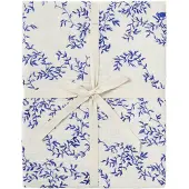 Garbo&Friends Muslin Fitted Sheet Double, 180X200X30 Cm, Bluebell - Cream - 140X200X30CM