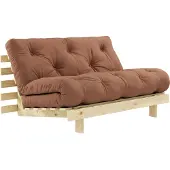 Karup Roots-futonsohva clay brown / mänty l 140 cm