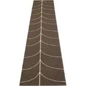 Pappelina Kudottu Matto Leif Dark Brown 70x360 cm